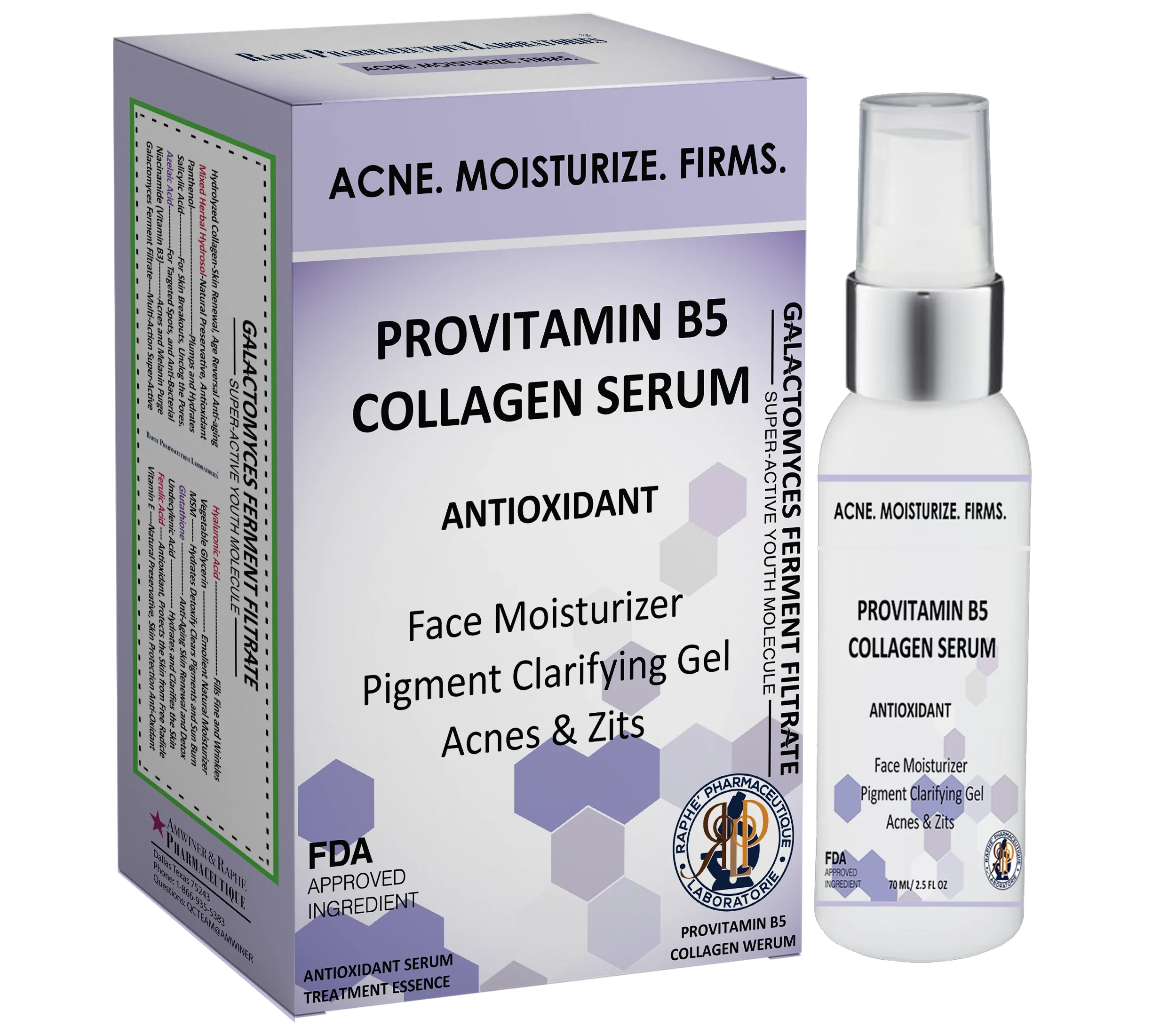 1 in Spots Pack Lift Acnes 2 of Serum Firm A 2 and Antioxidant Remover Moisturizer