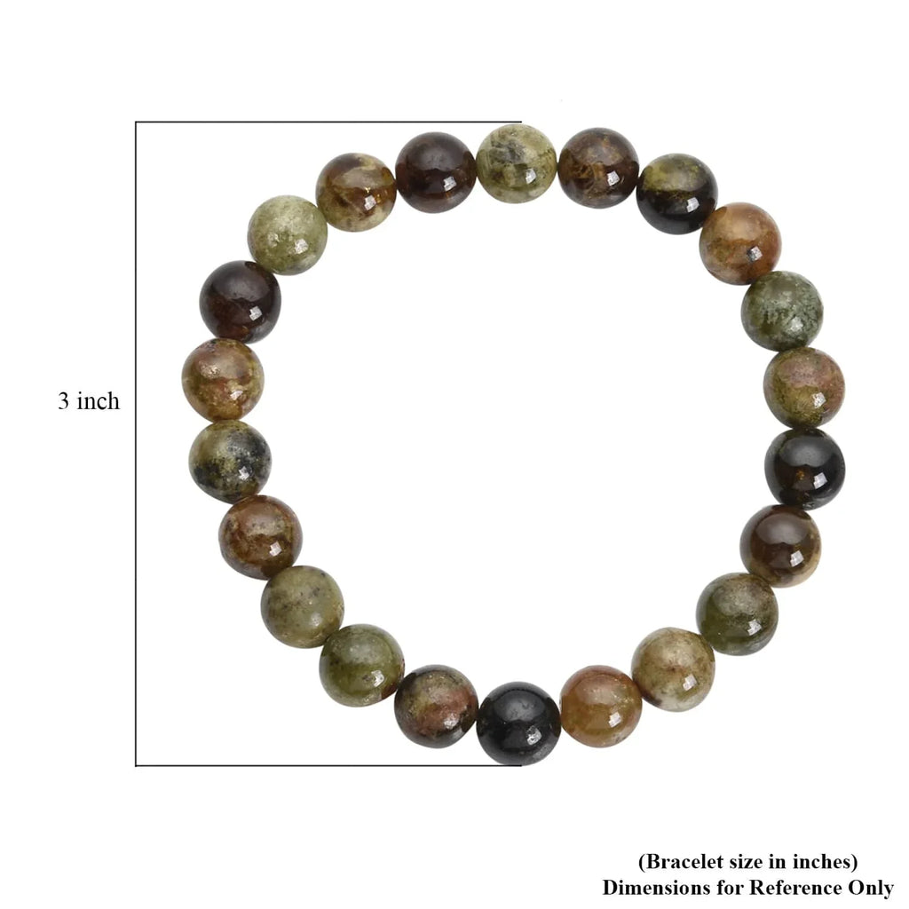 Beaded 8-10mm 155 Mom Green Gifts for Day Shop Women Stretch Ct Mothers for Garnet Bracelet LC