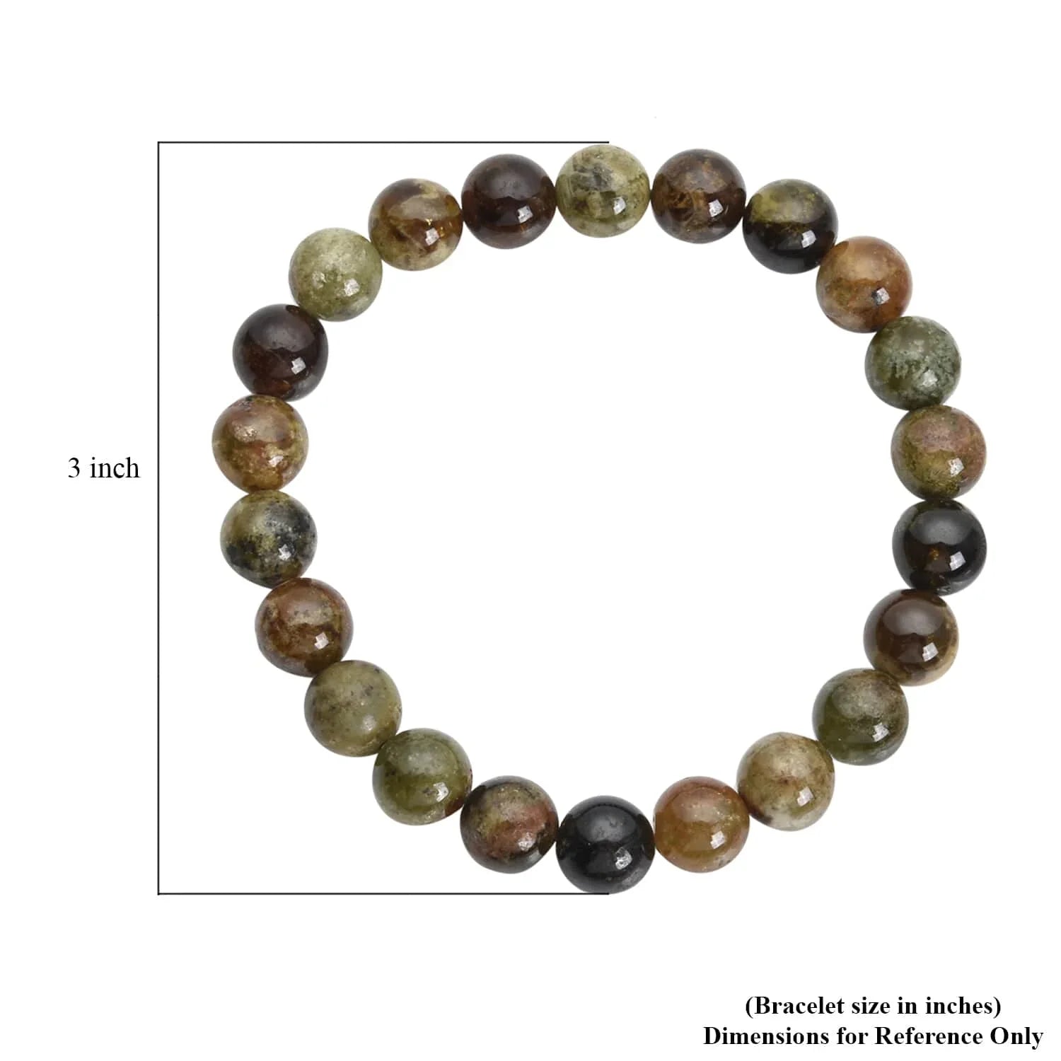 Beaded 8-10mm 155 Mom Green Gifts for Day Shop Women Stretch Ct Mothers for Garnet Bracelet LC