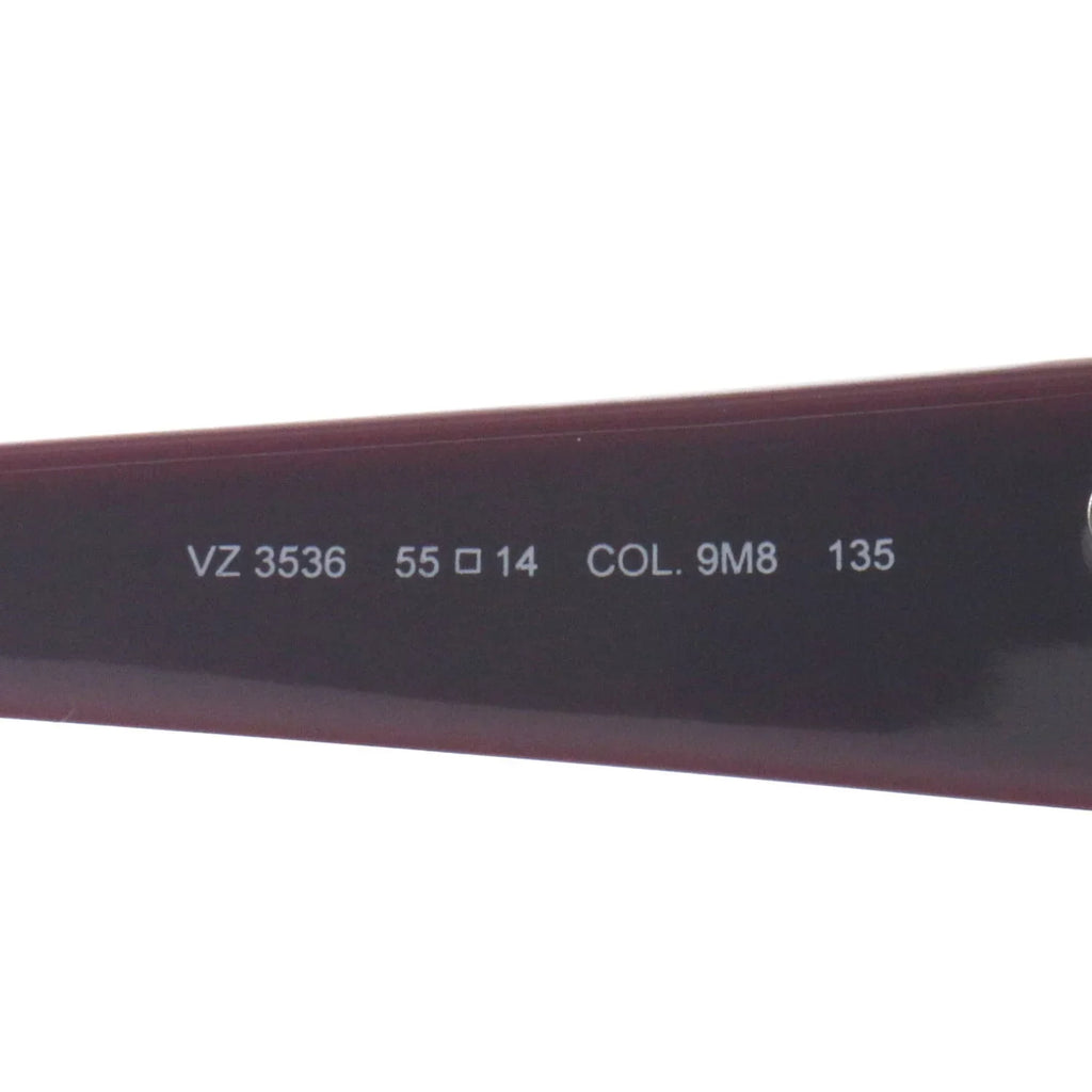 Women's 9M8 Ermenegildo Eyeglasses VZ3536 Rectangle Red Zegna 135 14 55