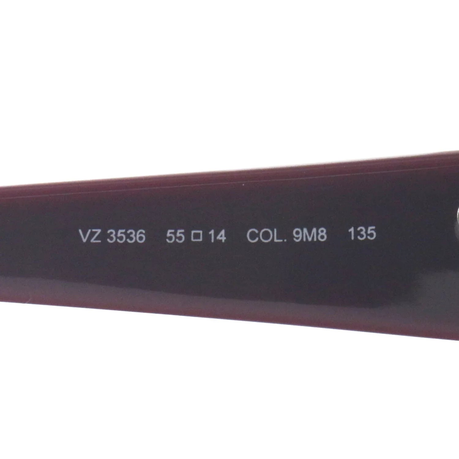 Women's 9M8 Ermenegildo Eyeglasses VZ3536 Rectangle Red Zegna 135 14 55