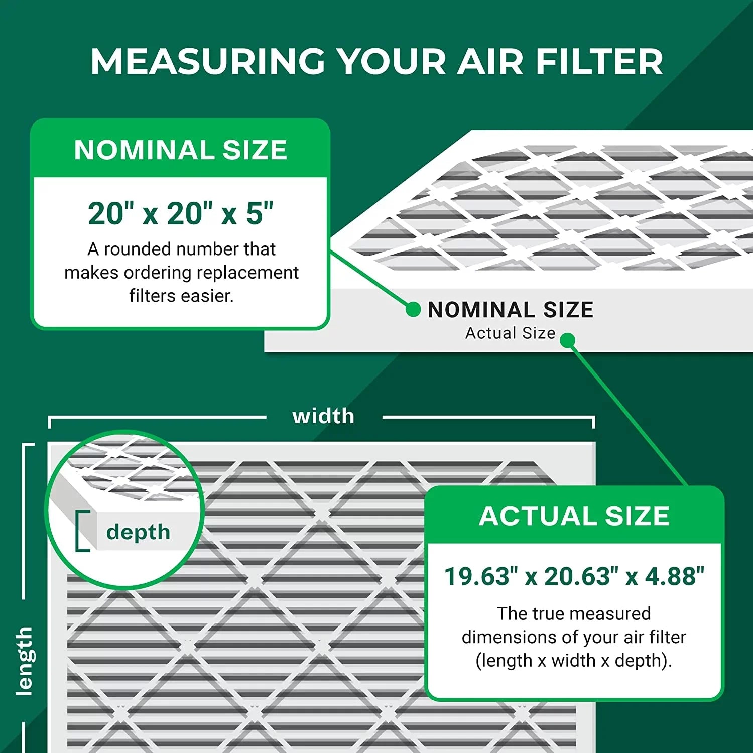 (4-Pack) Filters Trion for 13 20x20x5 HVAC Pleated Filterbuy Bear Air Furnace 255649-103 Air MERV AC