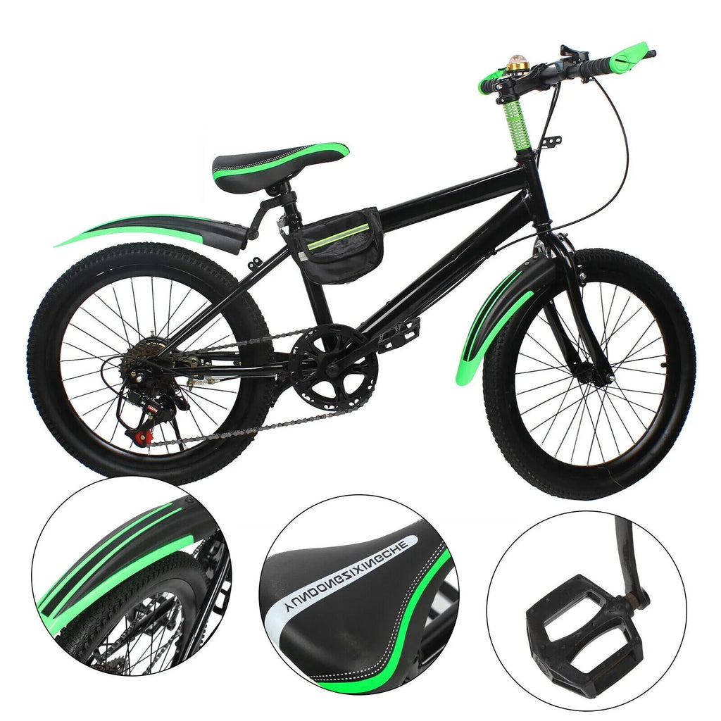 Steel Disc High Double Bike 7 Brake 20in Child Bicycle Speed Carbon Bike Kids w/