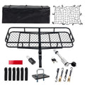 Capacity x lb Car Truck Folding net, cargo Net, 24" capacity x SUV Trailer, folding 60" mounted Cargo 500lb for basket Mounted 500 6" Cargo Black Hitched with Basket hook with cargo 60"x24"x6"