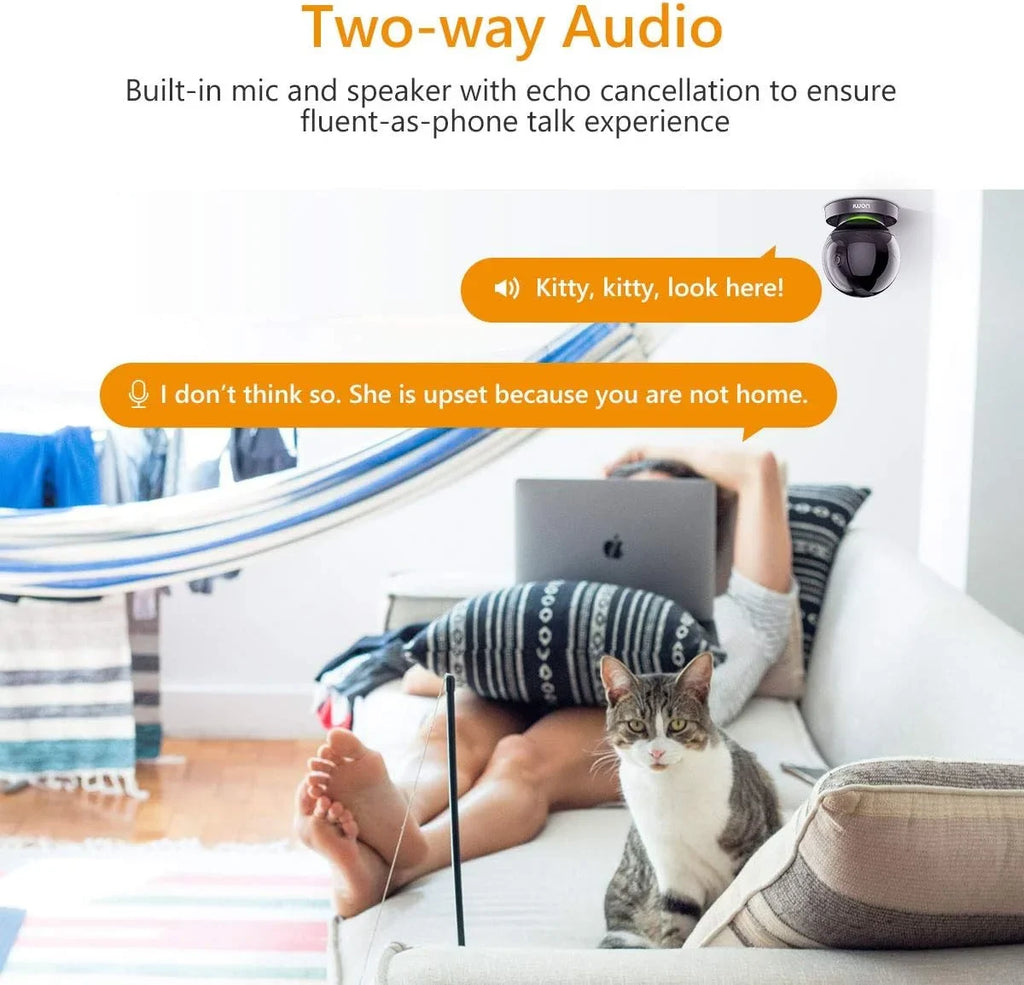 Siren with Degree View Vision, Indoor 2MP Security Tracking, Port, (2.4G Ethernet Smart 1080P Night Smart Camera & Camera 2-Way Only) Camera 360 Imou and Audio, WiFi Spotlight Sound Rex Detection,