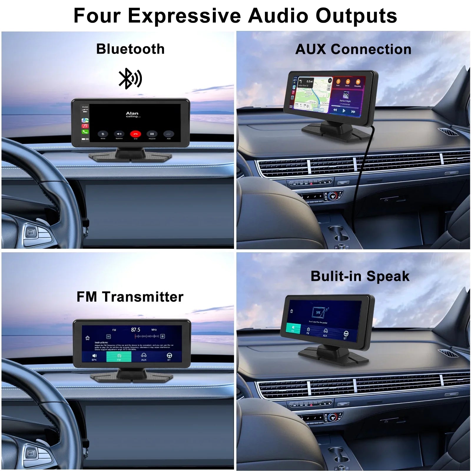 Stereo, Bluetooth Auto & with Touchscreen (6.9inches) Cam, Car Receivers Backup Portable with Carplay Audio Android Navigation, Apple GPS 1080p Car 4K NEXPOW Camera, Carplay Dash