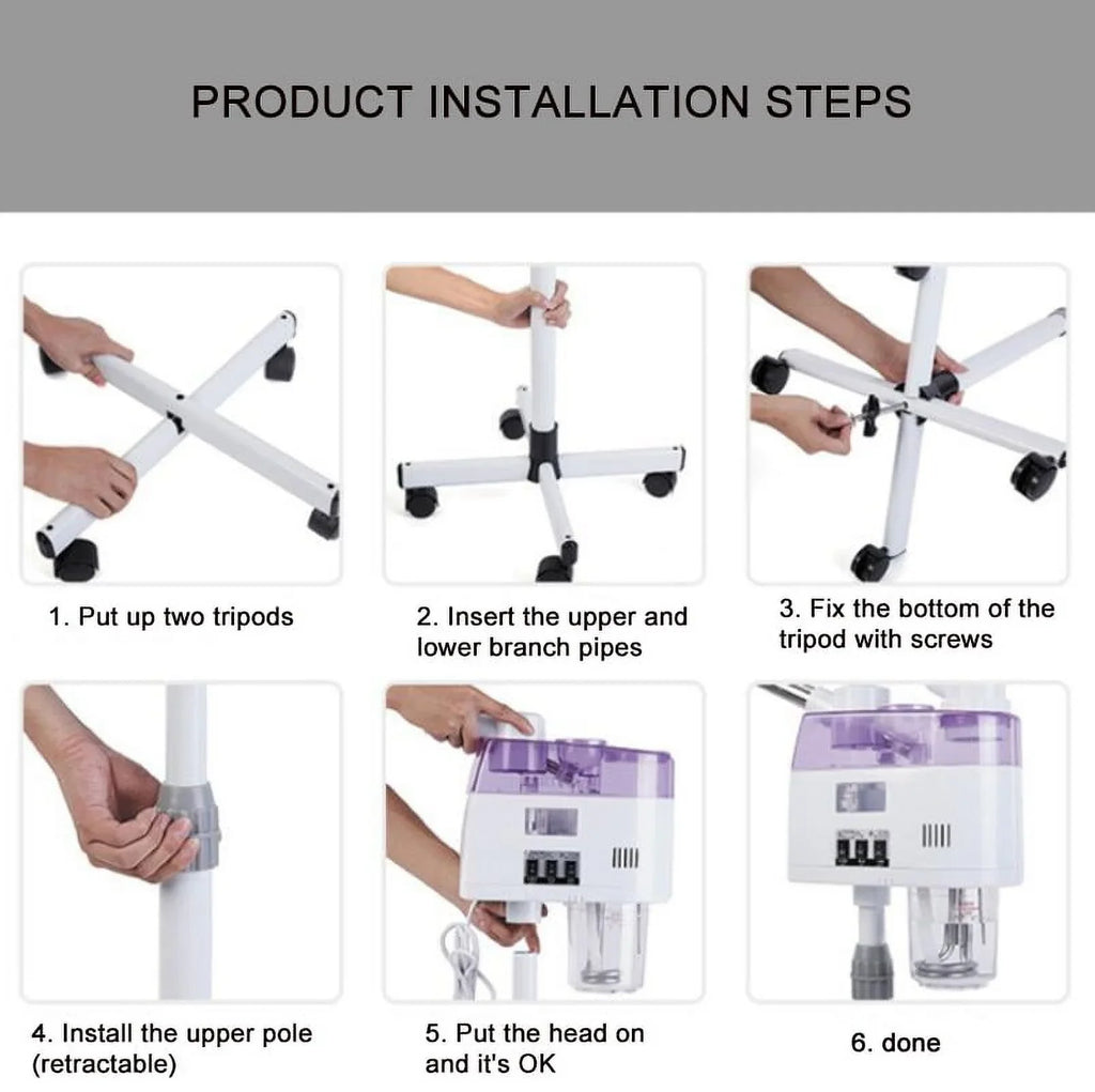 Care EU/US Machine 110/220V 2 Ozone Plug Device Beauty Ion Steaming Home Steamer Hot Spa Sparyer Facial Spray in 1 Skin Cold and