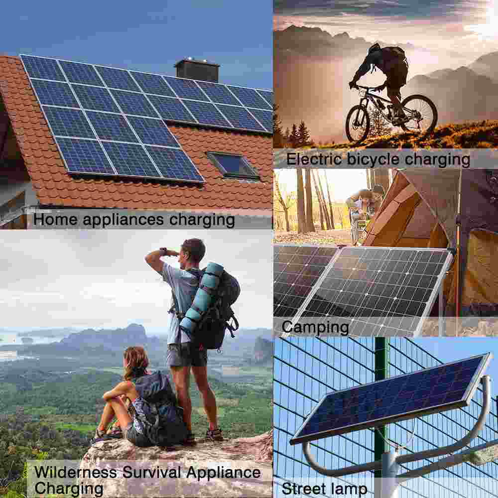 kit 200W outdoor car charge solar panel charger with home source solar light MDHAND controller camping emergency