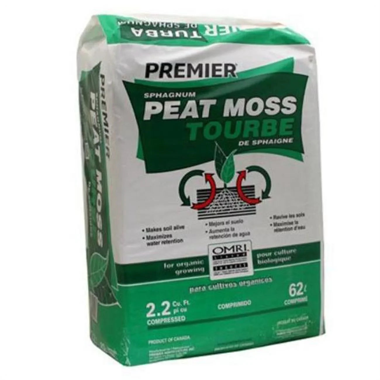 Sphagnum ft. Moss Premier Horticulture Peat 2.2 cu