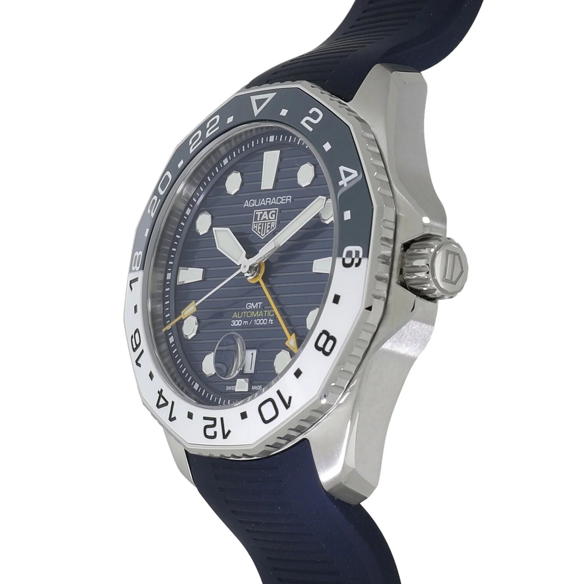 WBP2010.FT6198 300 7 GMT (New) Aquaracer Pre-Owned Tag Blue Professional Heuer Men's Caliber Watch
