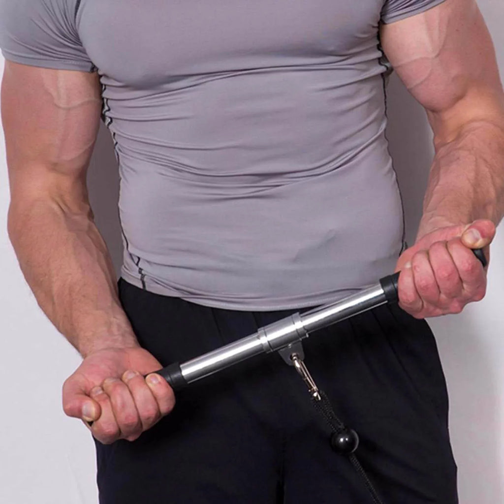 Cable Machine LAT Pulldown Pull Attachment for Down Training Bar Bar Muscle