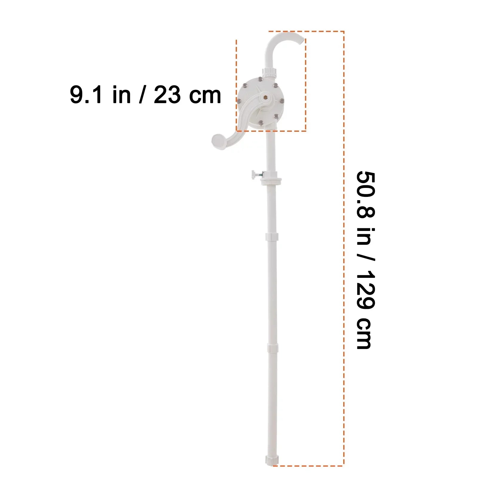 Crank Drums Hand BENTISM Pump 5-55 Rotary Drum Transfer Barrel Water Gallon Pump