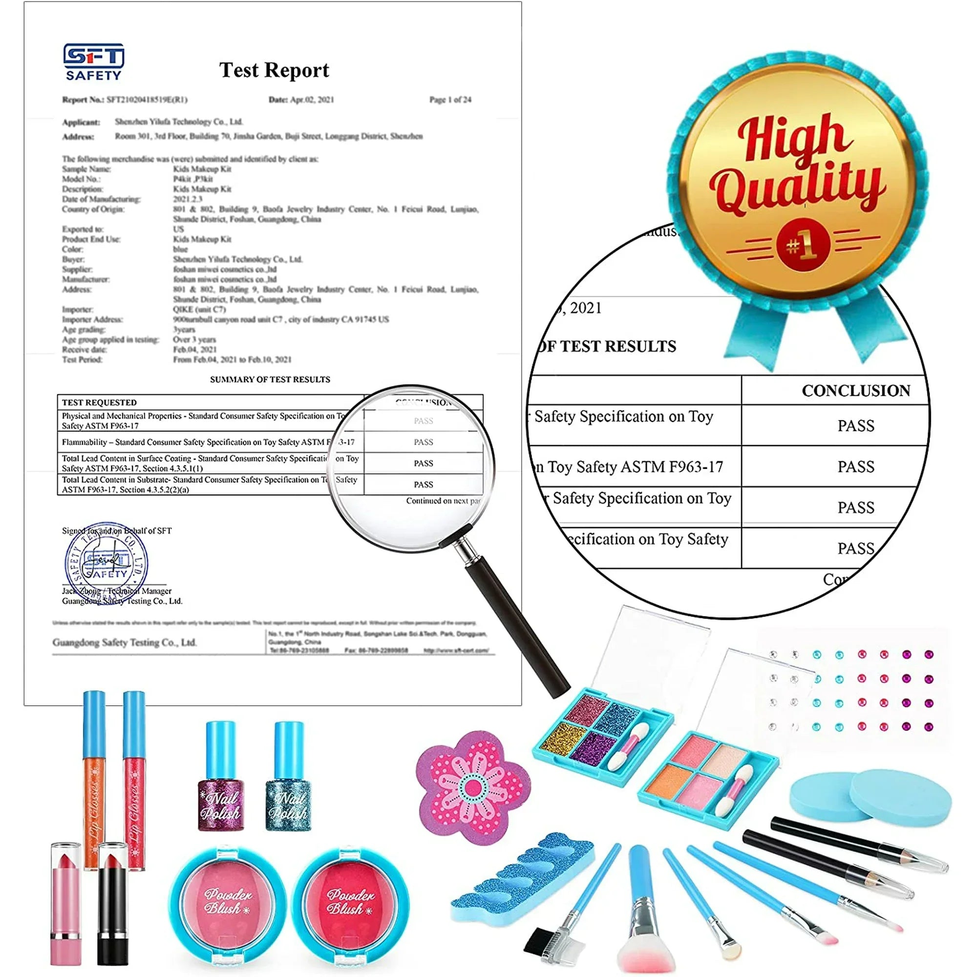 Makeup Kids 4 Cosmetic Old Makeup with Girls, 12 8 Girl Kit Makeup Children 11 Girls Play Case 9 Princess Real Washable for Kids, for 10 Kit 5 Makeup for Set 3 Girl, Birthday 7 for Toys Years 6