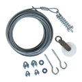 Plastic Coated Pet Cable Cable Tie-Out Aspen Dog Gray