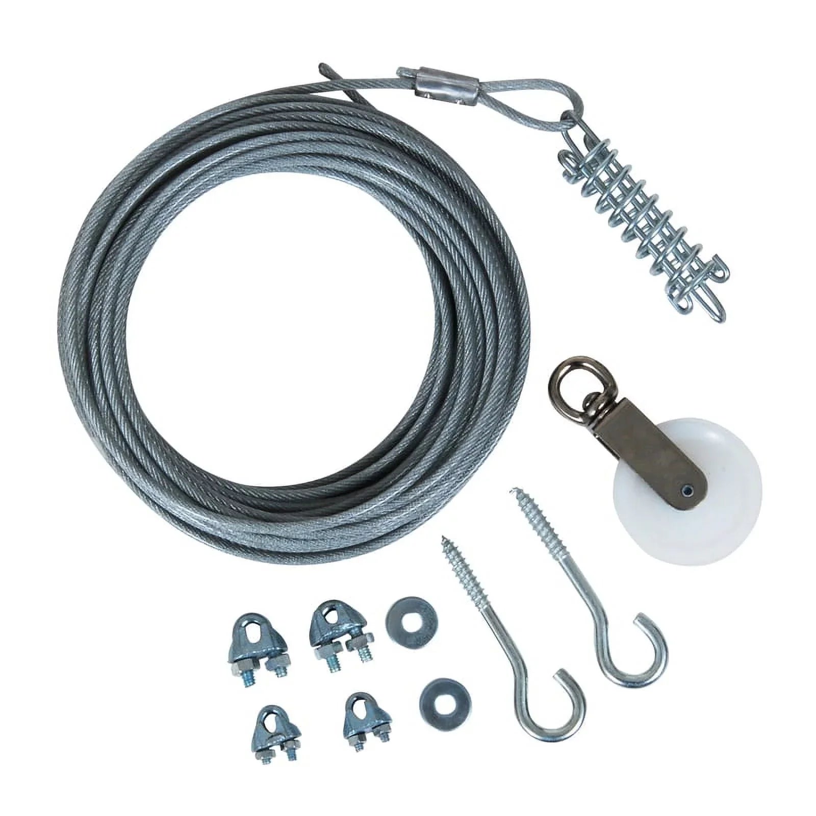 Plastic Coated Pet Cable Cable Tie-Out Aspen Dog Gray