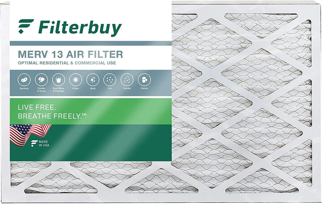 13 Furnace AC HVAC 10x24x1 Filters Filterbuy Pleated Air (1-Pack) MERV
