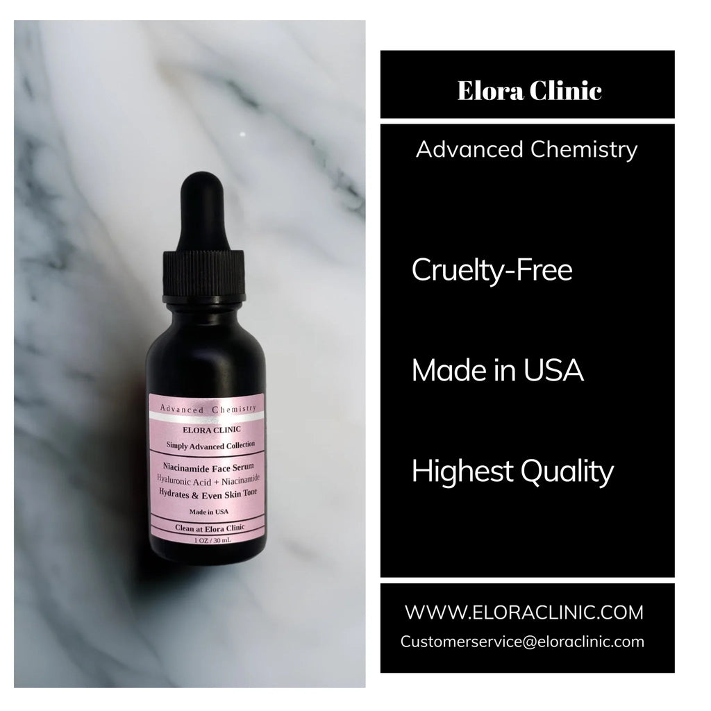 '- 20% Hyaluronic Oil Hyaluronic Clinic Hydrating 20 Serum Serum Elora - 20 Niacinamide Free - Niacinamide + acid Based Water Acid - Niacinamide +