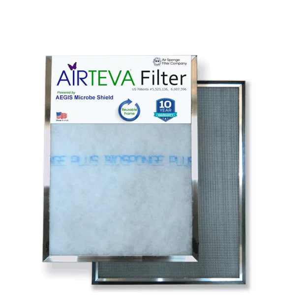 Plus x X Airteva Pad 1/2 (16 x Biosponge 15 AC, 19 Size: Replacement Actual 3/4" (1) Filter 1/2 With x 20 Furnace 1)