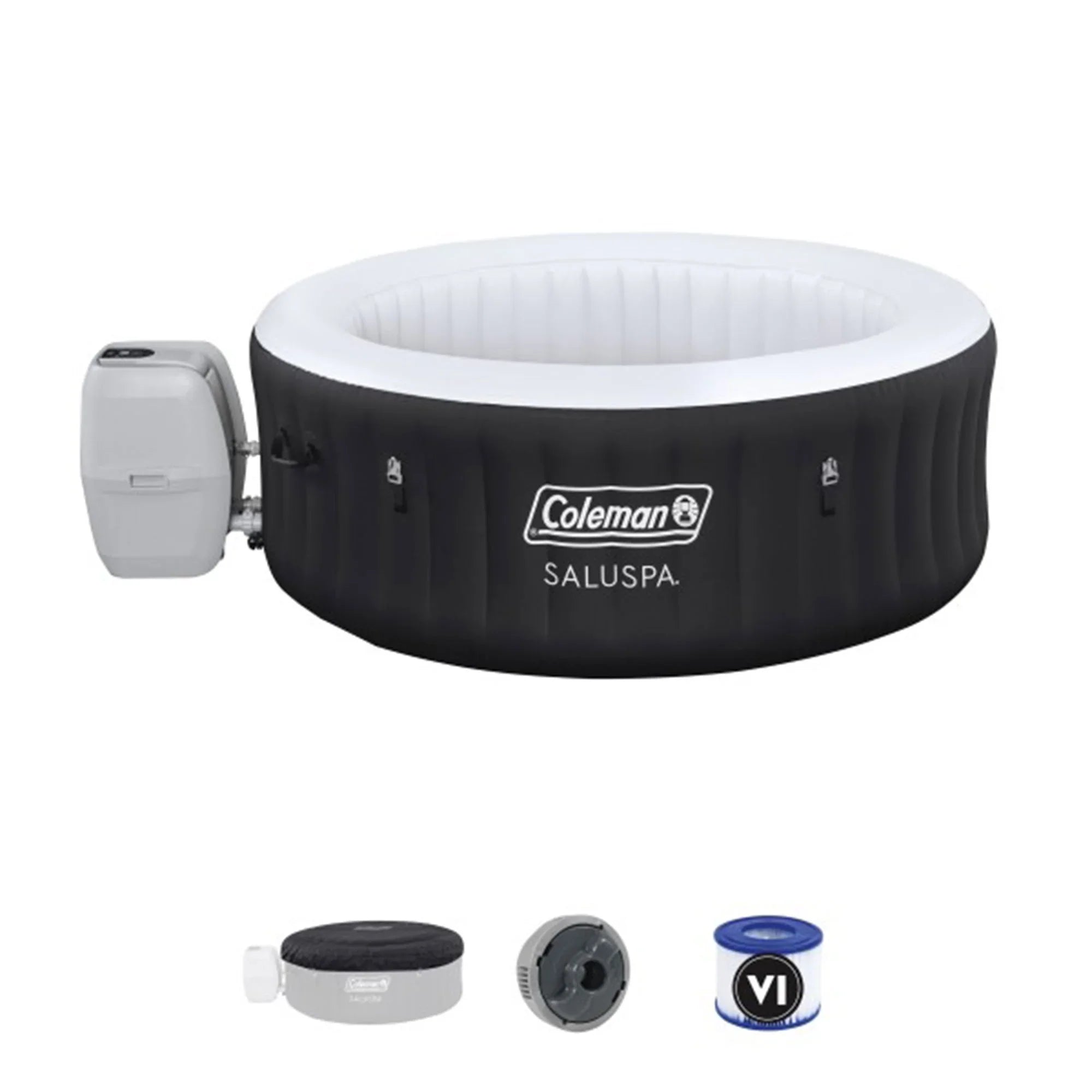 2 & SaluSpa 4 Headrest SaluSpa Coleman Pillow Tub w/Bestway Seat AirJet Hot