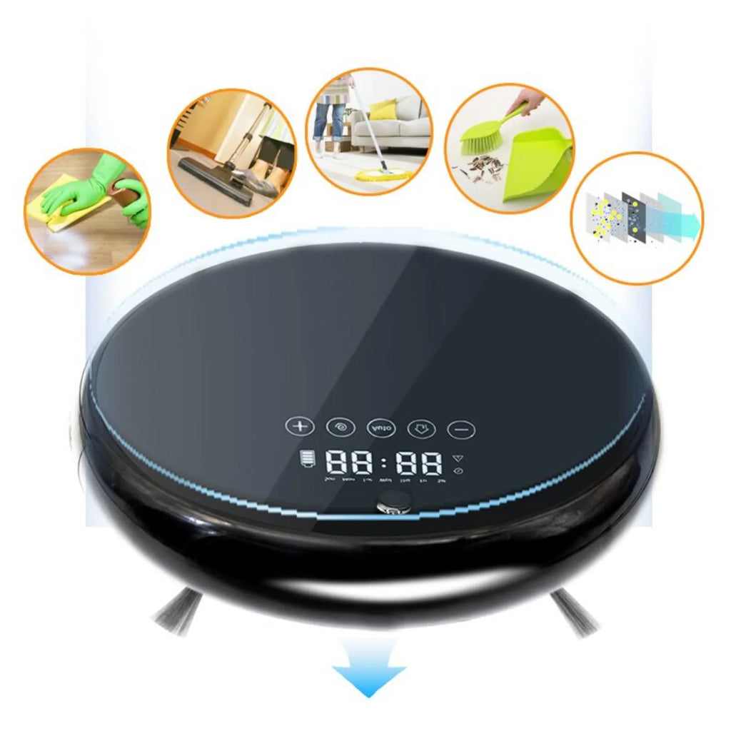 Charging, Noise, Design, Mute, Vacuum Cleaner: Color Black Ultra-Thin Low Robot Cordless Smart Automatic
