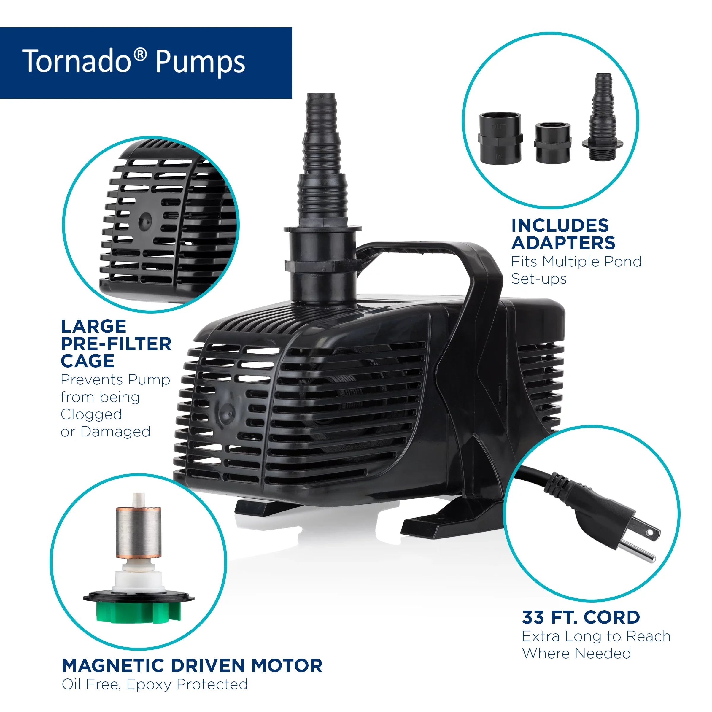 33 Ft. Tornado Alpine 1500Gph Pump Corporation Cord /