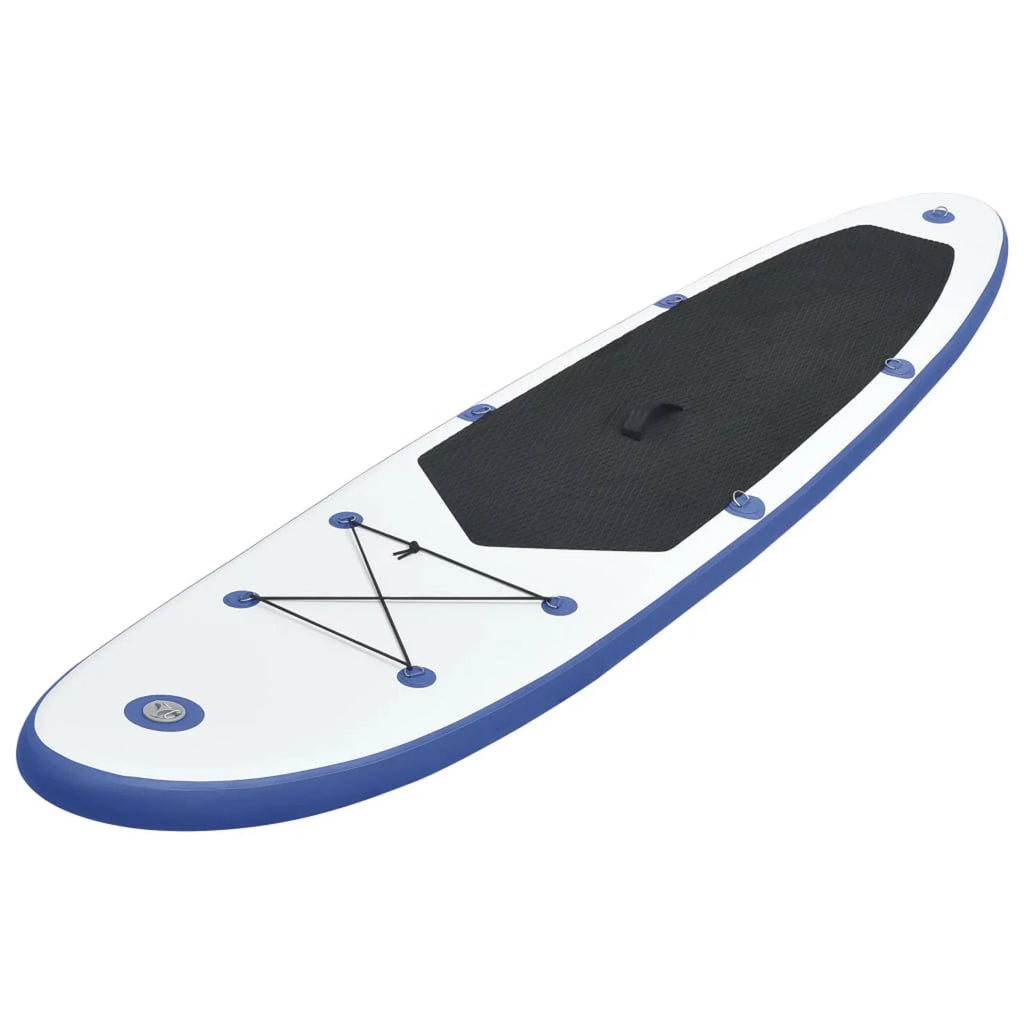 Paddleboard Inflatable White Blue Set and