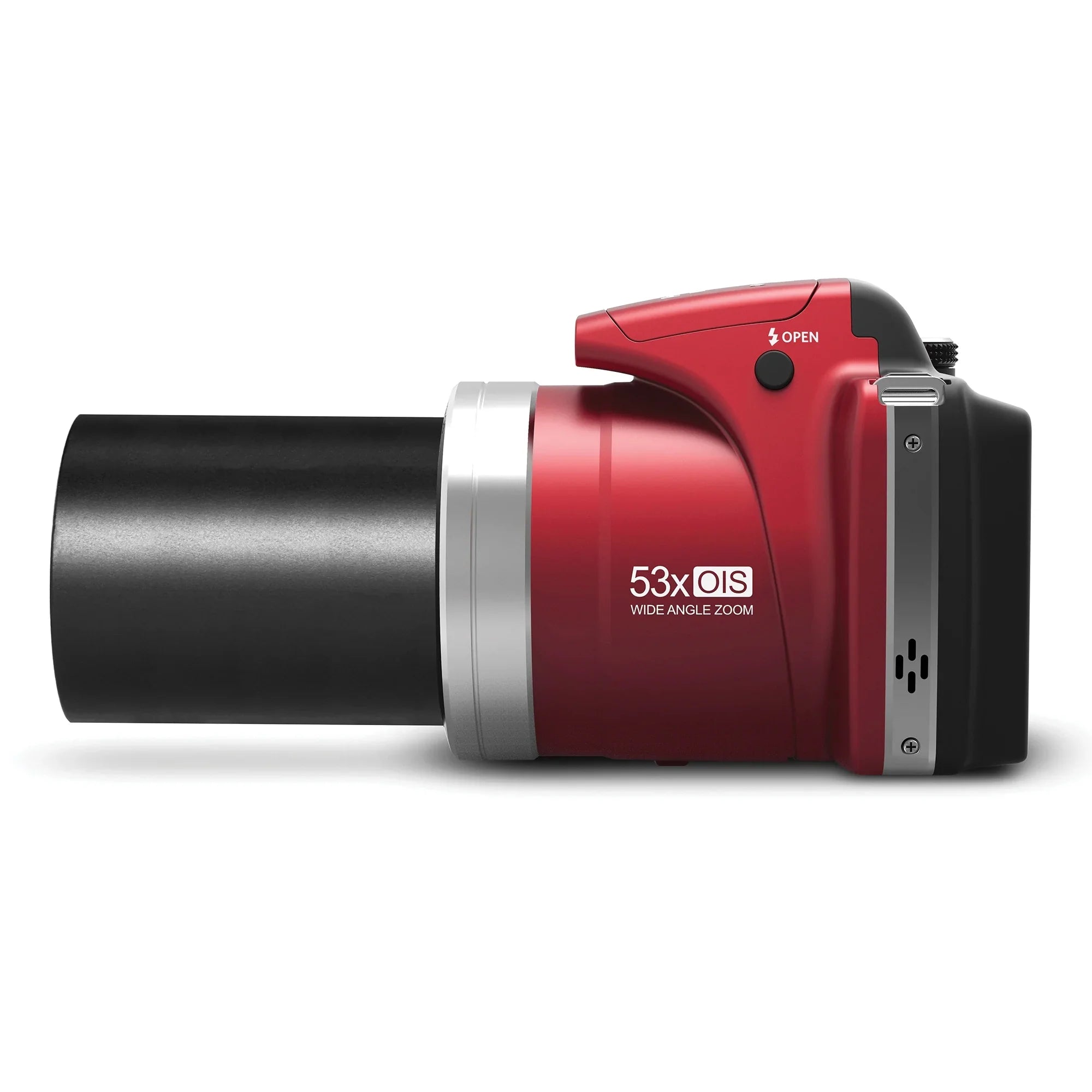 53x 1080p Shot SD (MN53Z Red) Pro 16 Optical Full Pixel Zoom, Mega Video Card HD Camera & HD Minolta with Digital 16GB