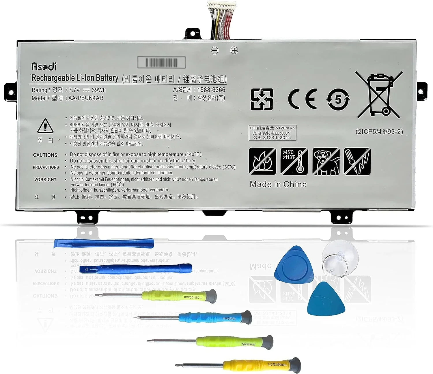 y ATIV AA-PBUN4AR NP900X5L 9 with Spin Compatible Laptop Samsung NT900X5H NP940X3L Book 940X3L 900X5L