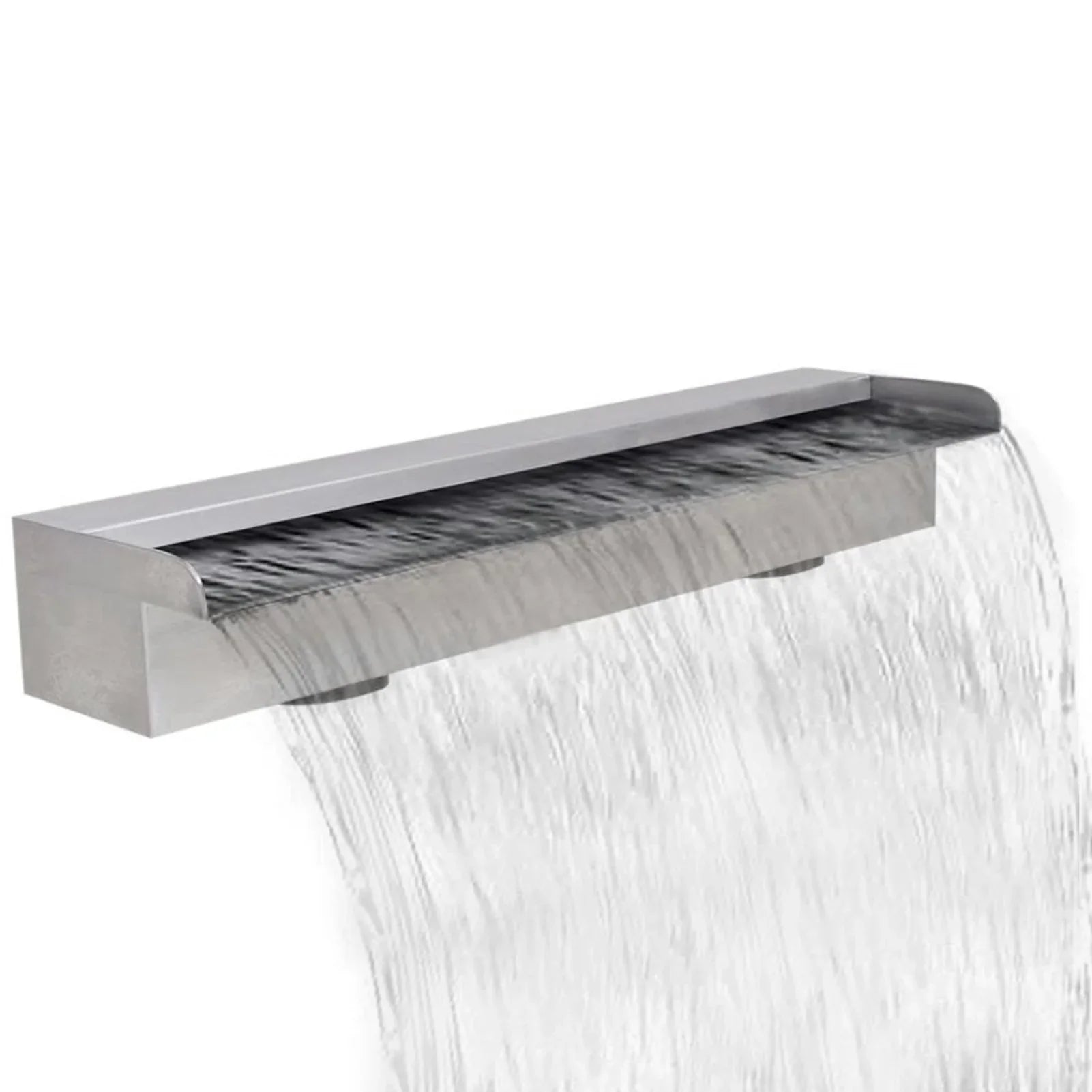 X Waterfall Waterfall Above 23.6 Inches Slide Stainless Andoer Pool Steel (w Pool Waterfall Waterfall With 4.5 ,23.6 X X Pool Pool Feature Pond Steel Spillway X SpillwayPatio Pond 4.5 23.6"