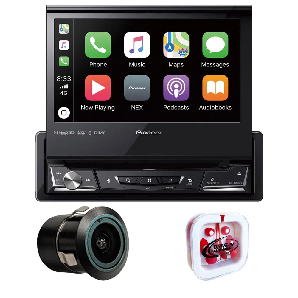 Free Pioneer 7" & New Bullet Receiver AVH-3500NEX Camera Single-DIN DVD