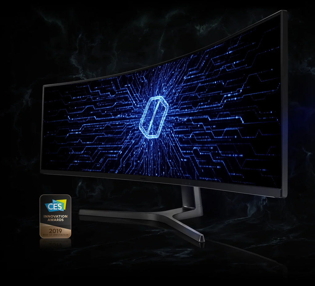 LC49RG90SSNXZA (5,120 QHD SAMSUNG Dual CRG9 Gaming 49" Curved 1,440) Class Monitor x QLED