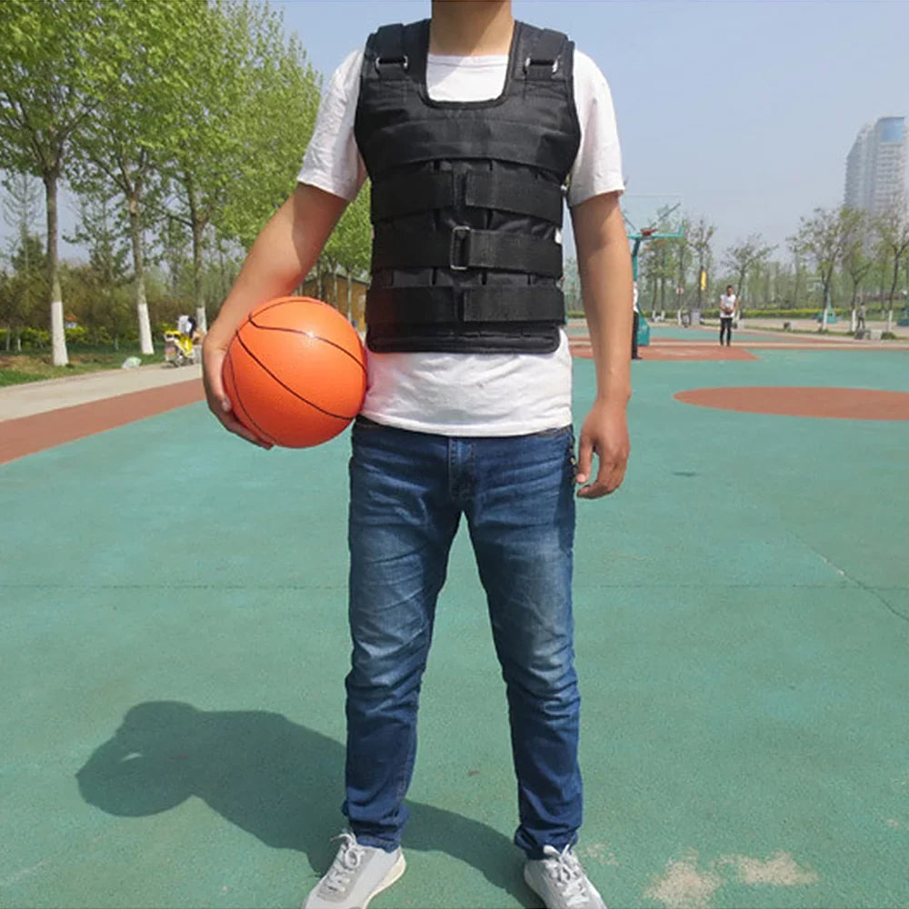 Training 50kg Weighted , Vest Capacity Strength for Max Load Walmeck Adjustable