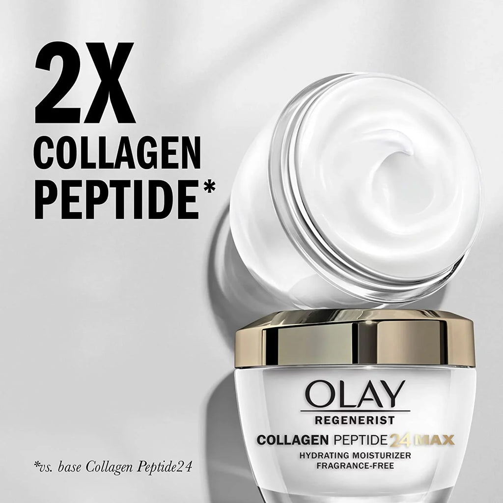 (Pack Body Moisturizer 24 Face & Firming Oz) Face Hydrating Travel Max Whip 17 Collagen, With Lotion Hydrating (1.7 Oz 4) Regenerist And Olay With Size Collagen Of Peptide Moisturizer