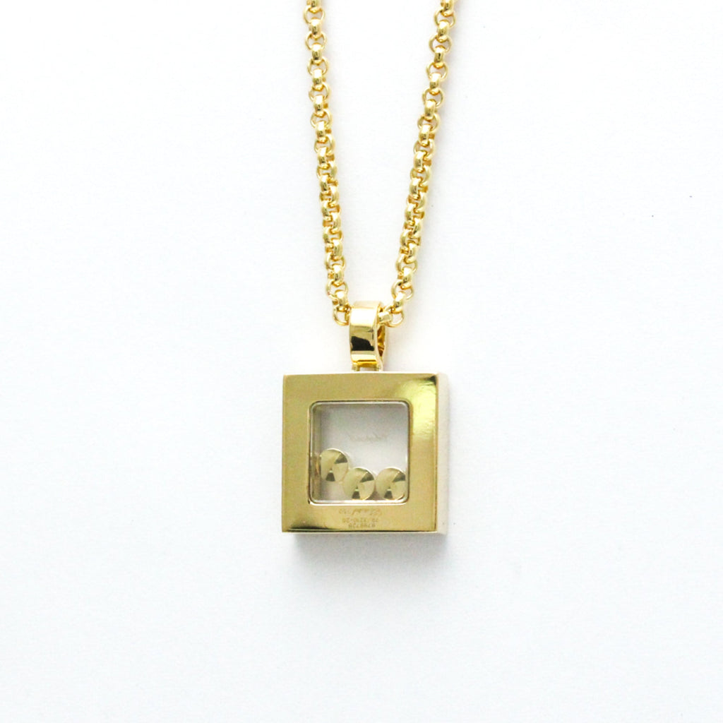 Men,Women Pendant Necklace (Good) Happy (Gold) Fashion (18K) Diamonds Chopard Necklace Pre-Owned Yellow Diamond Square 79/3210 Gold