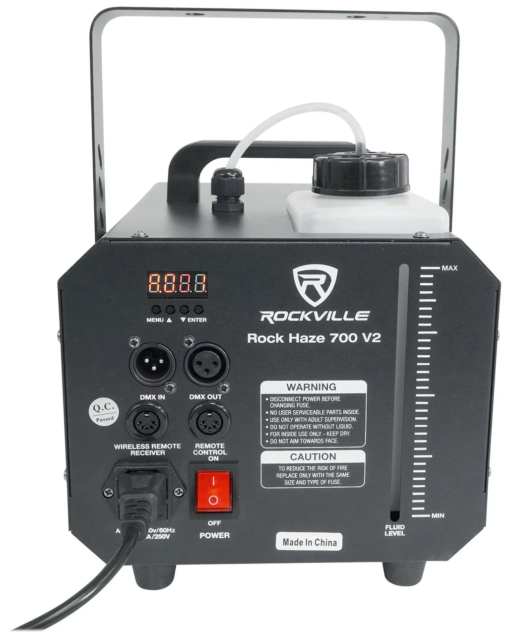 Water ROCKHAZE Haze Hazer Remotes (2) and DMX Machine 700 Based DJ/Club Rockville CFM