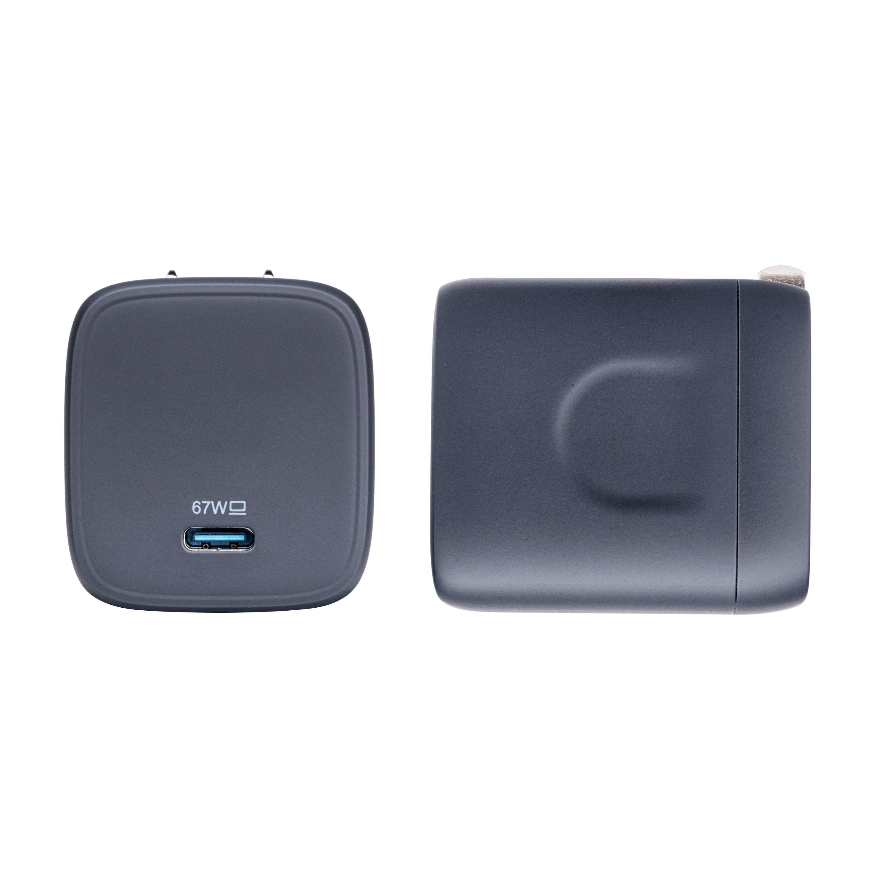 Apple,Dell,HP,Asus,Acer,Lenovo,Grey with Port, 1 GAN Charger Laptop USB-C for Compatible 67W onn.