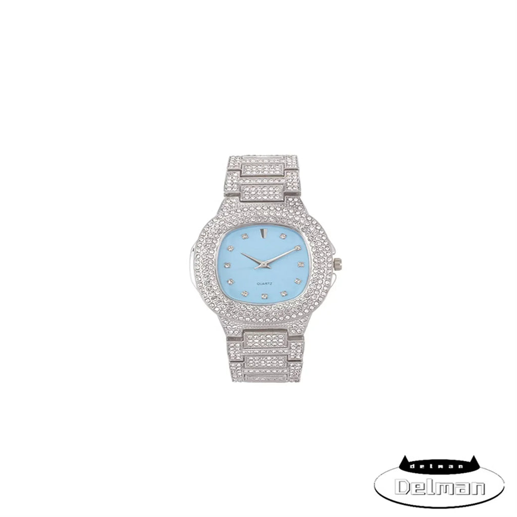 Full Out Dial Shiny 8967/ST10266 Hop Look and Bling Watch Watches Case, Diamond Nauti Designer Bling Hip Bracelet Iced