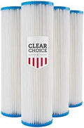 Water Inch X Cartridge Micron 2." Clear 4-Pk Choice SPC-25-1020, 10 20 Filter Water Replacement Filter System X Sediment RO 10