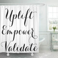 Uplift Decor Younique CYNLON Presenter Purse Shower Catalog Makeup Marketing Bathroom Curtain Bath inch Mascara Empower 66x72