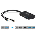 and DisplayPort(Thunderbolt or and Ethernet for Video Pro, gofanco 3.0 - Mini Output HDMI, Adapter 2 DP to Thunderbolt DisplayPort, Surface Hub Gigabit with 2) HDMI Dock/Docking USB Station PC MacBook