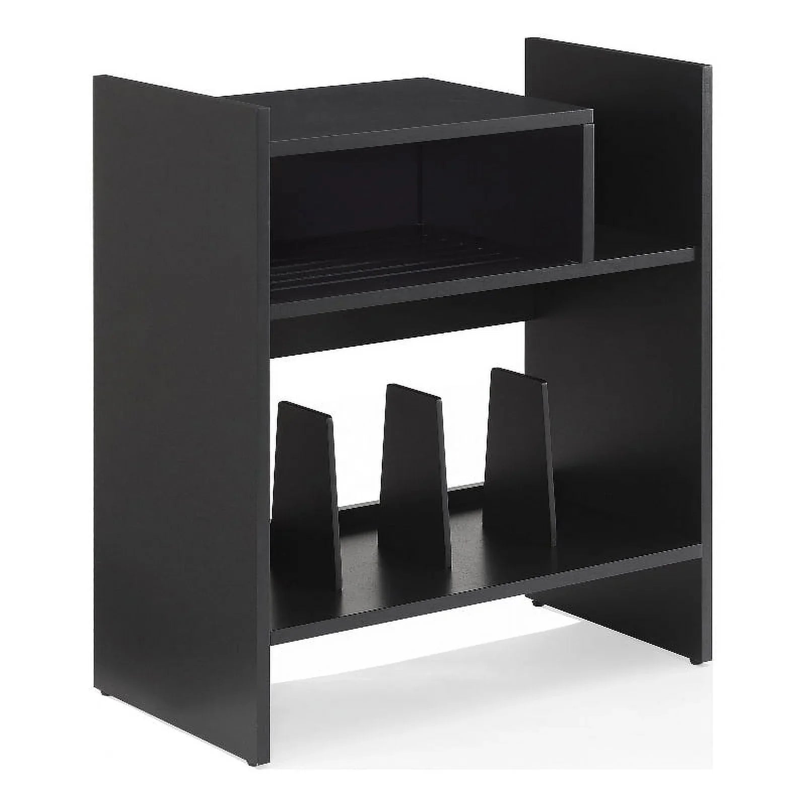Tv Furniture Portland Console Record Stand Center, Entertainment Crosley and Media Vinyl Storage