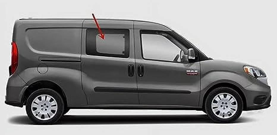 Movable City Passenger Door Window 2015-2021 Promaster Side Rear Manual Door Ram Models Sytle Right Glass Compatible with