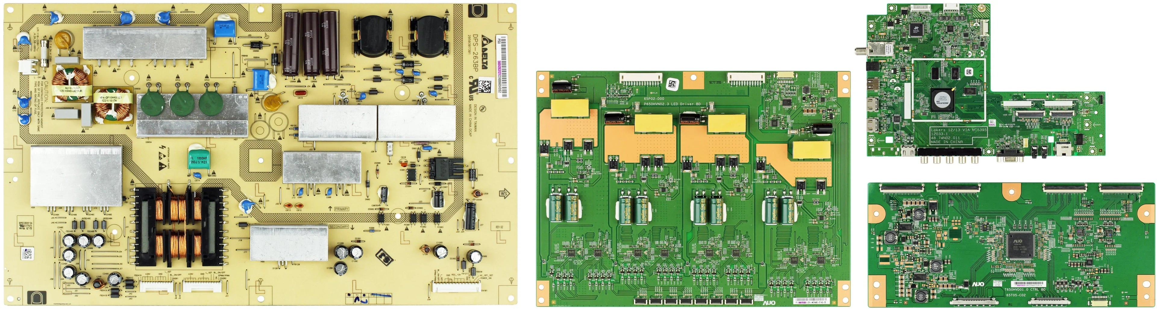 LED TV Vizio Parts Repair Complete M650VSE Kit