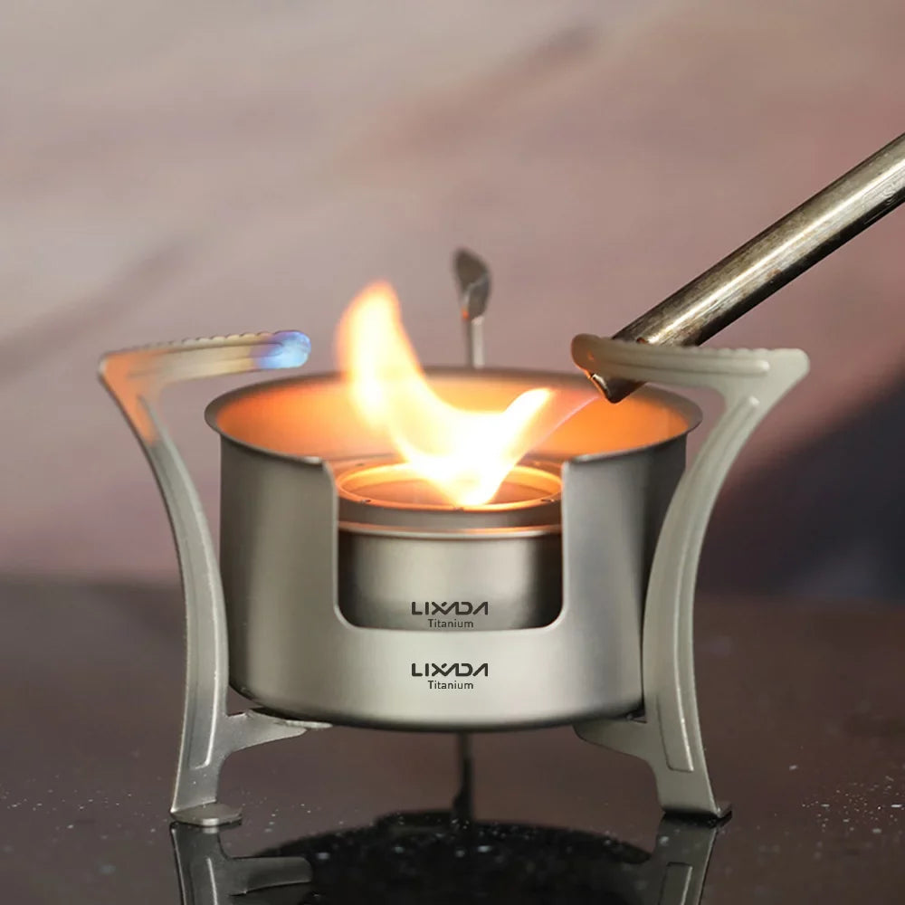 Stove Backpacking Fishing Camping Cooking Pocket Fuel Picnic for Friendly Hiking Ultralight Efficient Stove and LIXADA User
