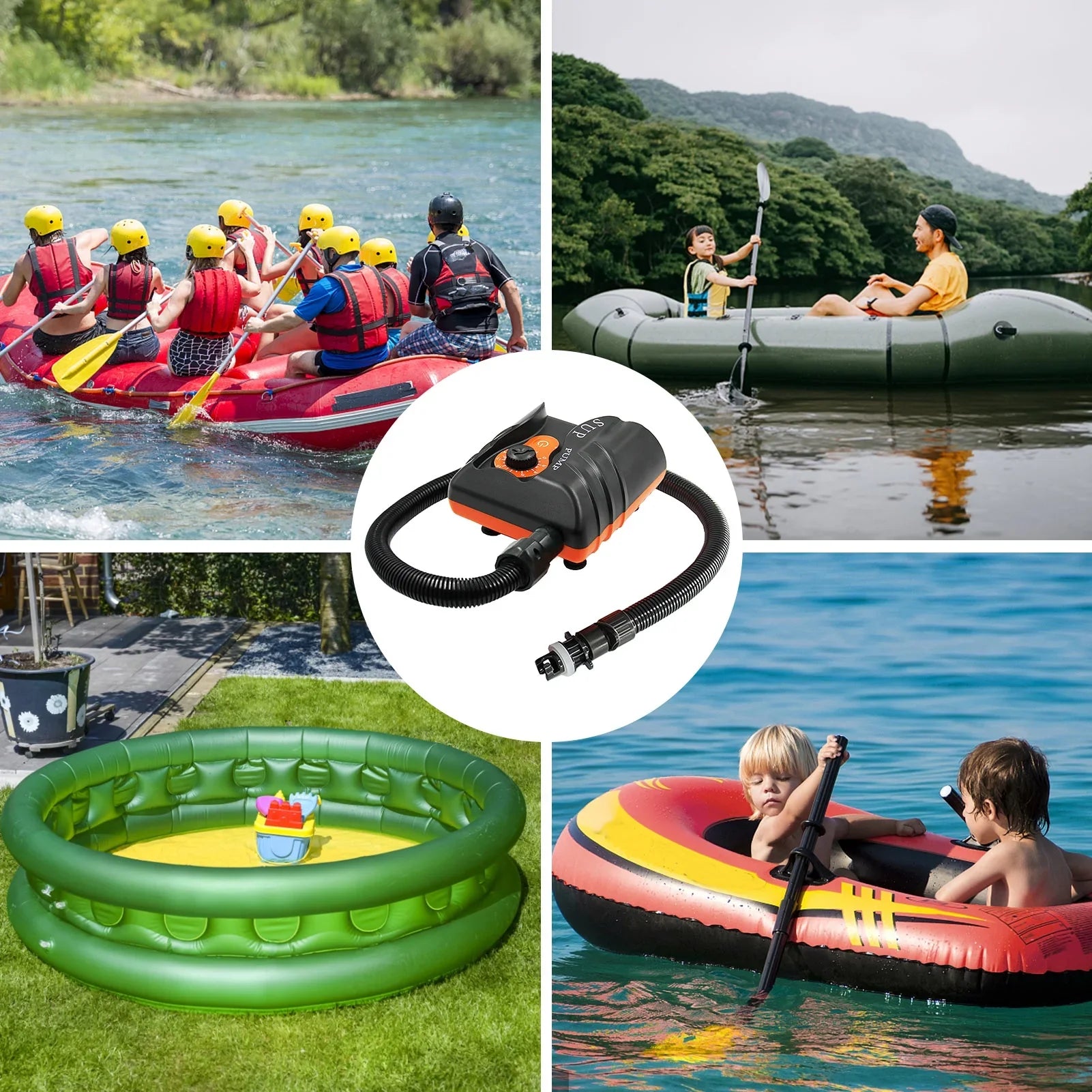 6pcs Inflation Pump With Zdhf With 16psi Nozzles Inflation Pump,16psi Inflation 6pcs Boat Mewmewcat Air Pump And Inflatable Inflatable Huiop Pump Pump 6pcs And 16psi Nozzles Air