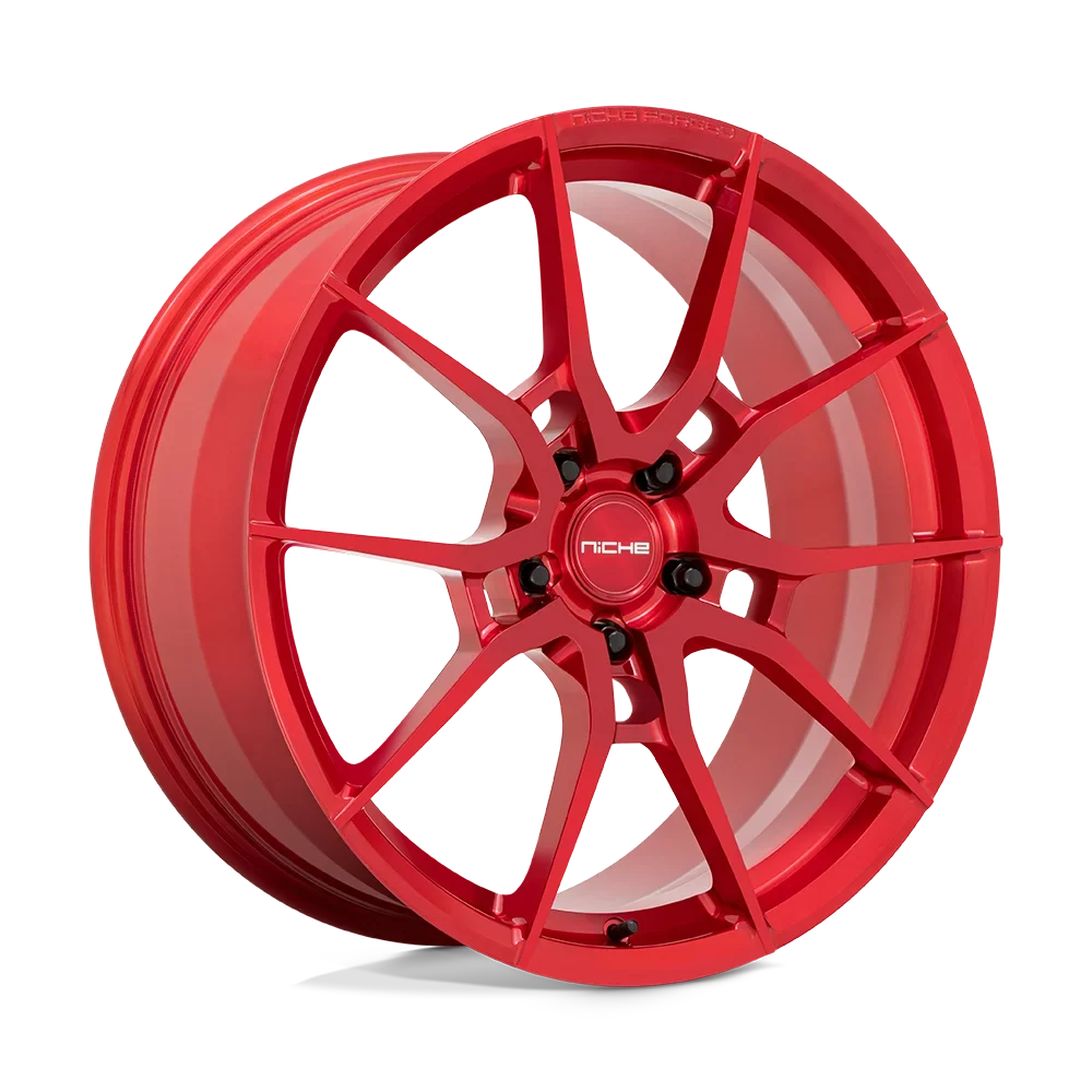 20X10 T113200090+20 20MM, 5X115 Forged Mono Monoblock M113 Niche RED Rim