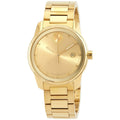 Men's Bold Watch Gold Movado 3600861 Verso Dial Quartz