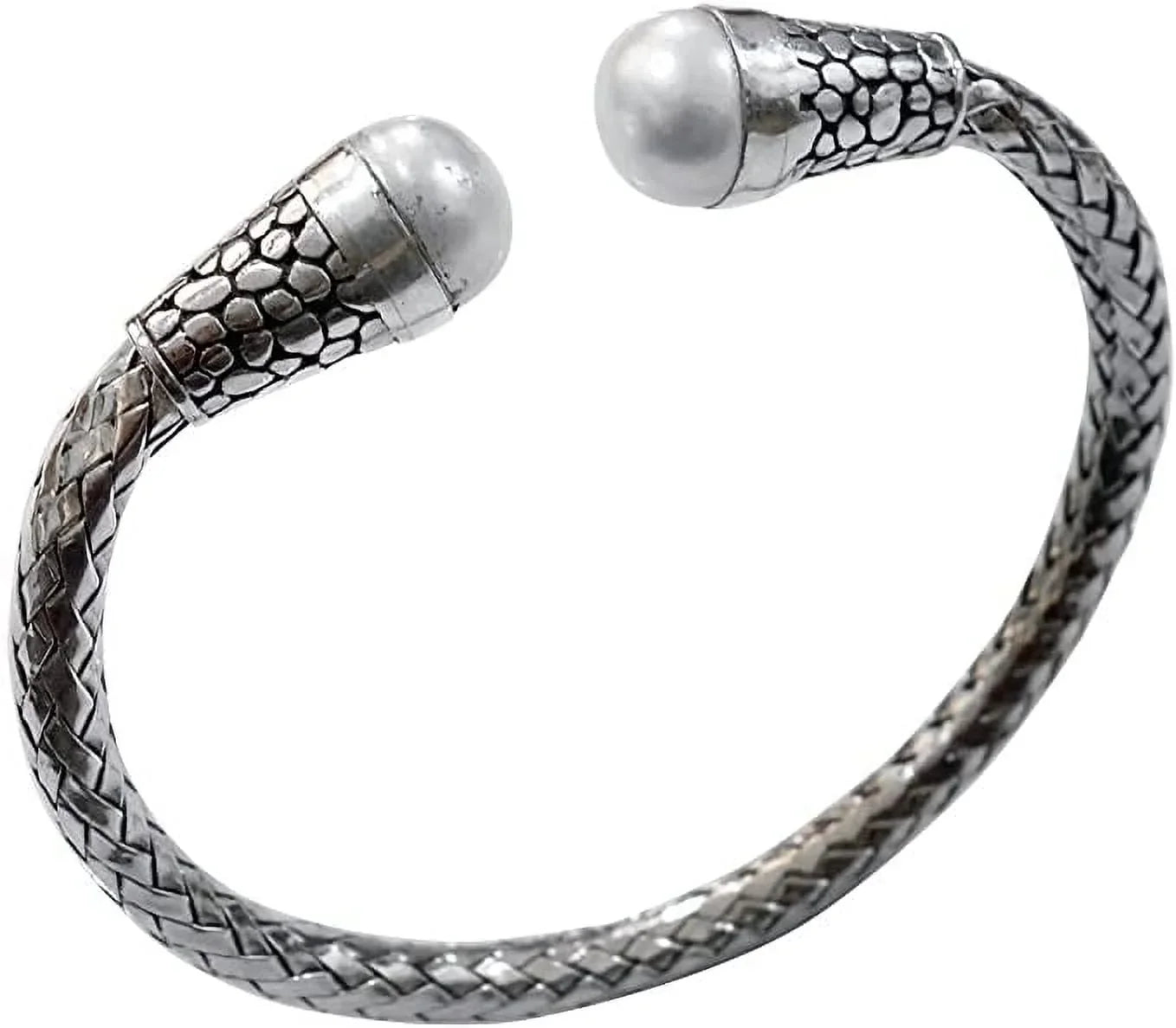 Gift Women 925 Sterling Chain for Silver Bracelet, Snake Cuff Men, Party Gemstone Designer Fashion Bracelet Jewelry, Pearl Bracelet Handmade