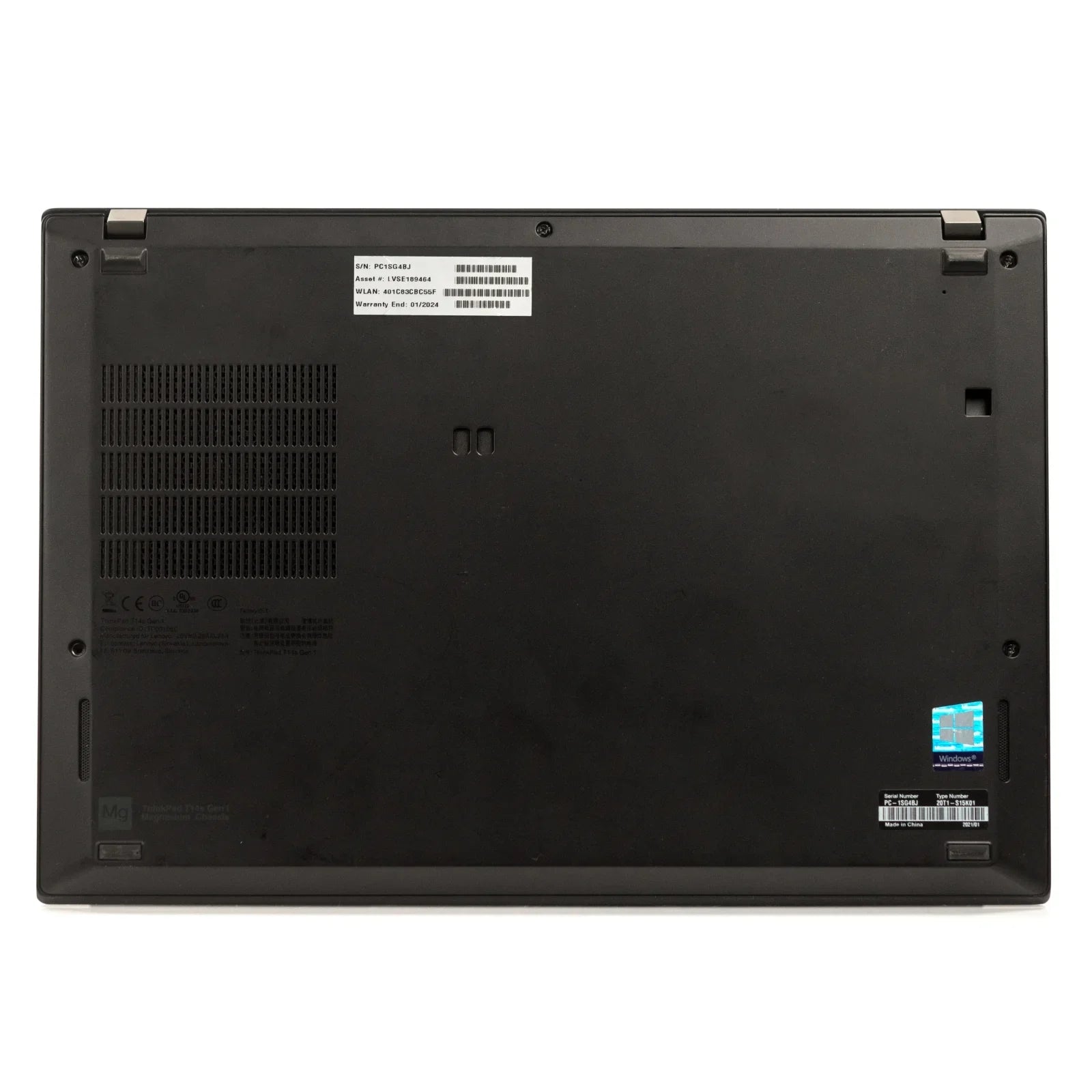 Pro Core 16GB Wty T14s Screen 512GB Graphics M.2 Laptop Touch i5 ThinkPad v.WCA Lenovo Win SSD Used 1 B 11 Integrated Yr 14"