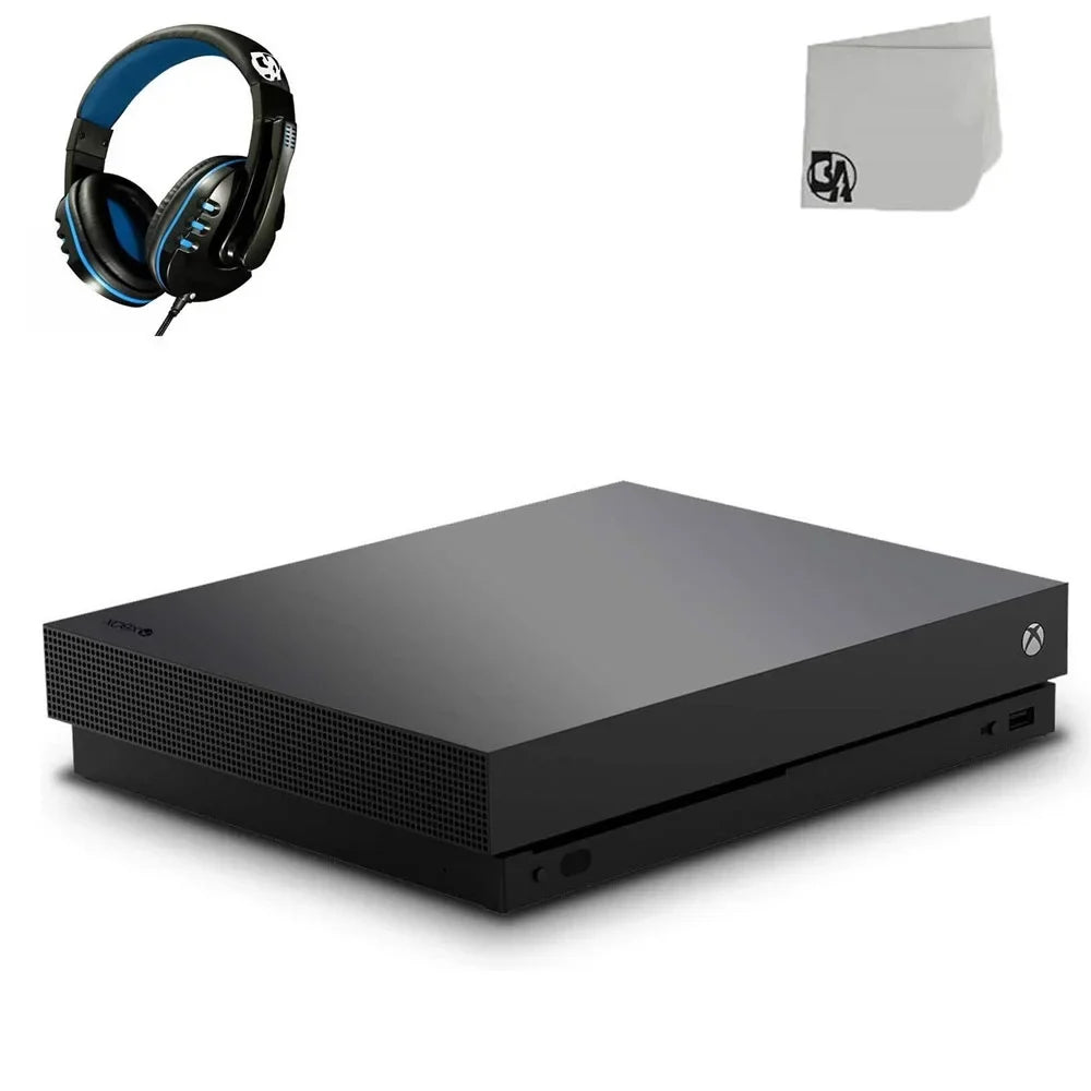Microsoft BOLT 1TB, Black X 4K Used AXTION Xbox Bundle HD with Only Ultra Headset Console One